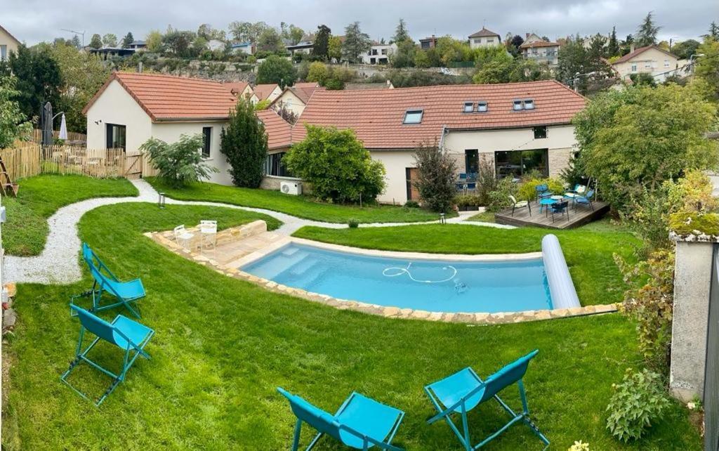 Proche Centre Ville, Gite 4 Etoiles Avec Piscine Dijon Buitenkant foto